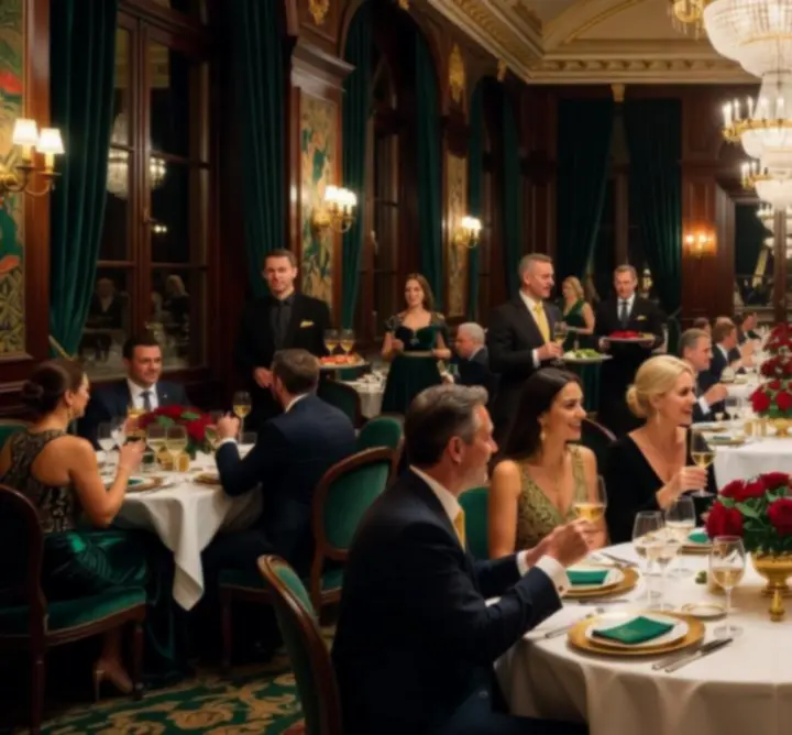 Elegáns esti vacsora gyertyafénnyel a Royal Meeting Hubban